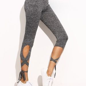 Gray athletic leggings